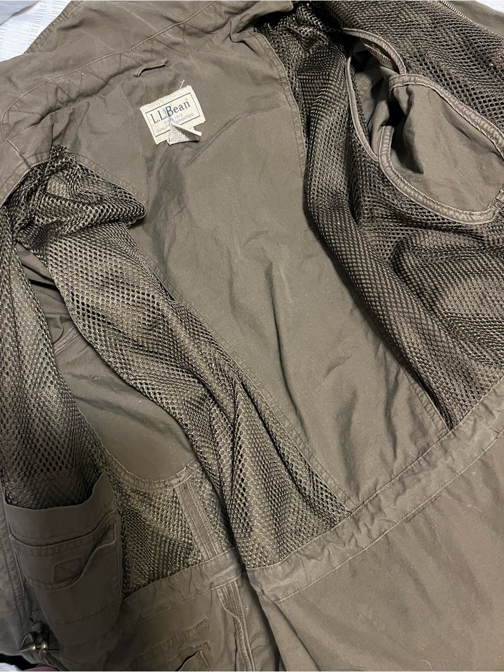 L.L. Bean Olive Green Military Field Jacket - Hood - Picture 8 of 12